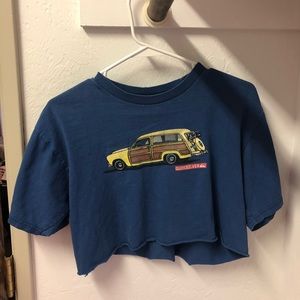 Vintage Self-Cut Car Tee (Minor Tearing)